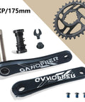 175mm MTB crankset with 30T narrow-wide 104 BCD chainring, 7075 aluminum, including crank arms and bottom bracket components.