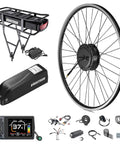 48V 500W Front Hub Motor Kit For 26 And 700C Electric Bike Conversion With Front Wheel Battery And Display Optional