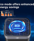 Portable Electric Space Heater With Remote Digital Display 12 Hour Timer 1500W PTC Ceramic Quick Heat with eco mode