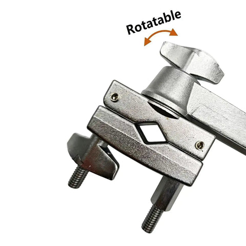 Electronic Drum Module Mount Holder With Double Clamp And Metal Mounting Plate For Multi Pad Drum Pads 360 Degree Tilt detail