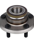 Front view of Front Wheel Bearing And Hub Assembly 513224 Fits Dodge Charger 2006 2014 Challenger 2008 2014 Magnum 2005 2008 And Chrysler 300 2005 2014 With ABS 5 Lug Bolts Right Up For A Smooth Quiet Ride showing 5-lug design and metal finish.