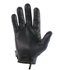 Back view of Mens Cut Resistant Touchscreen Gloves With Kevlar Palm And Hard Knuckle Protection, Nomex Flame Resistant Jersey, Black, Large, TPU Coated Work Glove Built For Real Tough Jobs.