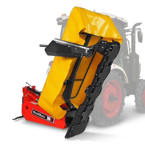 All In One Hay Baler And Rake Tedder Disc Mower Combo HB3120 HT100 DM6 with Twine Auto Binding hydraulic bale ejection in action