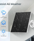 5W Outdoor Security Camera Solar Panel With Micro USB And USB C Ports Solar Charger For DC 5V Battery Cam IP65 Weatherproof