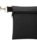 Durable Golf Tee Pouch With Zipper And Clip 600D Polyester Ball And Tee Bag Metal Lobster Claw Clip Attaches Fully Swivel