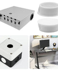 50 Pcs White Plastic Hole Plugs Set For Furniture And Panels Half Inch Round Flush Mount Snap In Hole Plugs 13mm Ideal For Cabinets