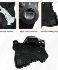 Door Lock Actuator Motor Plug And Play Front Left Driver Side For Toyota Tundra Camry 4Runner RAV4 Lexus RX350 RX450h Scion Tc XB XD Replacement 69040-0C050 69040-06180 931-401 showing stainless component and connector