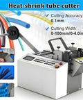 Automatic Heat Shrink Tube Cutting Machine 300W Cable Cutter with 0.1mm precision, designed for rubber and plastic tubes.