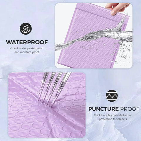 Big Ol Lavender Bubble Mailers 12x15 Inch 40 Pack Waterproof Padded Envelopes Opaque Cushioned Mailers For Shipping Clothes, Books