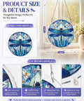 Acrylic Sun Catcher Puzzle Kit With 83 Pieces, DIY Stained Glass Style Suncatcher For Windows, Doors And Garden, Includes Stainless Steel Chain And Hardware, 7 Inch Style G For Adults displayed in size and detail view.