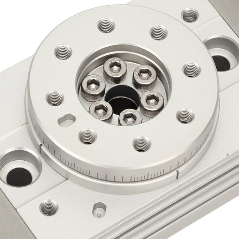 Heavy Duty Pneumatic Air Cylinder With 190 Degree Adjustable Rotating Arm Aluminum Alloy Body for light industry use