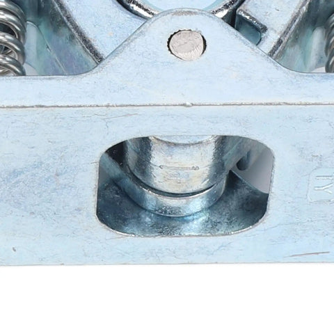 Close-up of a zinc alloy double roller mechanism from Two Pack Heavy Duty Zinc Alloy Double Roller Door Latch With Strong Springs For RV Motorhome Camper Trailer Boat Garage Built Tough To Last And Deliver Secure Hold With Smooth Operation