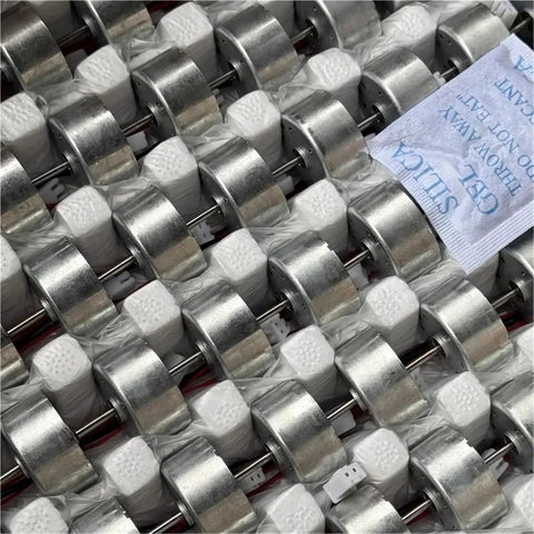 Mini DC Spindle Motor 5V 6V 9V 12V 6500RPM Low Current For Solar Power Models 24mm Round Shaft multiple units packed