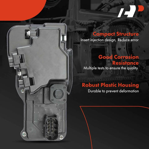 Front Left Driver Side Door Lock Actuator Replacement For Chevrolet Corvette 2005 To 2013 And Cadillac XLR 2004 To 2009 shown with features