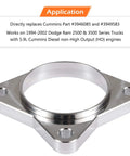 Starter Spacer Kit With Bolts For Ram 2500 3500 5 Speed 1994-2002 Cummins 5 9L Diesel NV4500 NV5600 Direct Fit Upgrade For Non HO Engines