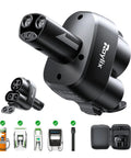 Straight Up Heavy Duty Ccs And J1772 To Tesla Adapter with dual ports and included charging accessories.