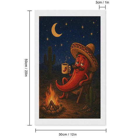 Desert Camp Pepper Diamond Art Kit For Adults Complete DIY Diamond Painting Set With Canvas Pen Tray Wax And Beads