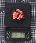 Red component from Two Piece 34T Differential And 13T Helical Gear Set For Arrma 1 To 10 And 1 To 8 Transmissions on scale