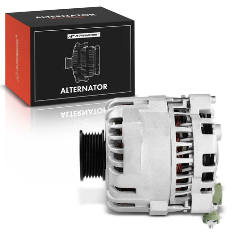 Beefed-Up 110 Amp 12V Clockwise Alternator Replacement for Ford Taurus 2003-2006 and Mercury Sable 2002-2005 3.0L OHV Engine in box