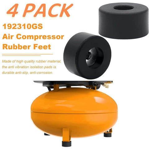4 Pack Rubber Feet For Air Compressors Anti Vibration Isolator Mounts Replacement Durable Heavy Duty Pads For Briggs Stratton 192310GS