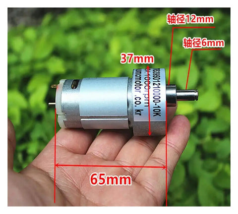 Kickstart Your Build With This Heavy Duty 37 MM Geared Electronic Starter Boasting A Solid Full Metal Gearbox 37mm size in hand