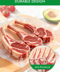 Pro Grade Vacuum Seal Bags For Food Storage And Sous Vide BPA Free Durable Puncture Resistant Bags showing chops in bag
