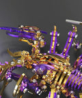 Close-up of 3D Metal Puzzle For Adults Articulated Mechanical Scorpion Model Kit In Alloy And Stainless Steel With Movable Joints