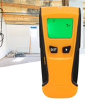 Aramox Wall Scanner Stud Finder, PC ABS Cordless Stud Detector with LCD green backlit screen in interior setting.