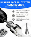 Pro Grade PVC Pipe Threader Kit With Step Drill Bit Seven Piece Set For One Pass Burr Free Holes And Leak Free Connections in use