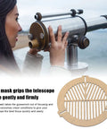 Person using Bahtinov Mask For Telescopes 120 To 160mm Acrylic No Nonsense Focusing Tool Manual Focus Accessory on telescope