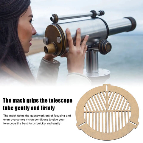 Person using a Bahtinov Focus Mask For Telescopes Acrylic Focusing Mask Fits Tube OD 120mm To 160mm A Must Have Accessory