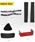 Recurve Bow String Silencers Kit With Fur Arrow Rest And Adhesive Bow Limb Silencers, String Splitter, Easy Install Sizes