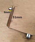 8mm Diameter V Shape Shrapnel Double Solid Button Snap Spring Clip for Kayak Paddles and Telescopic Tent Poles 30 to 40mm Tubes