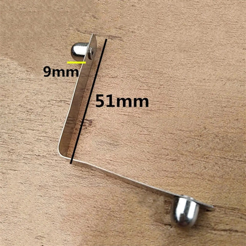 8mm Diameter V Shape Shrapnel Double Solid Button Snap Spring Clip for Kayak Paddles and Telescopic Tent Poles 30 to 40mm Tubes