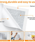 Wall Patch Drywall Repair Kit 10 X 10 Inch Self Adhesive Mesh Patch with Release Liner and Aluminum Alloy Plate for Quick Fixes