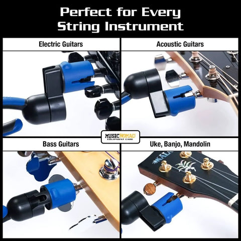 All-In-One Guitar Winder, Cutter And Bridge Pin Puller For Acoustic, Electric And Bass Guitars, Scratch-Free Rubber Head