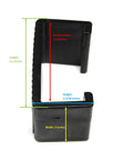 Heavy Duty Patio Rattan Wicker Fastener Clips 10 Pack For Sectional Sofa Chairs Black Medium Size with dimensions shown