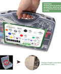 Pro Grade Organic Chemistry Molecular Model Kit With 303 Pieces, 122 Atoms And 180 Bonds in portable box with handle