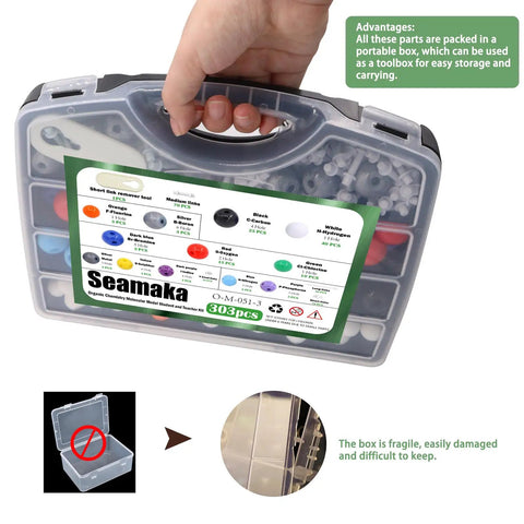 Pro Grade Organic Chemistry Molecular Model Kit With 303 Pieces, 122 Atoms And 180 Bonds in portable box with handle