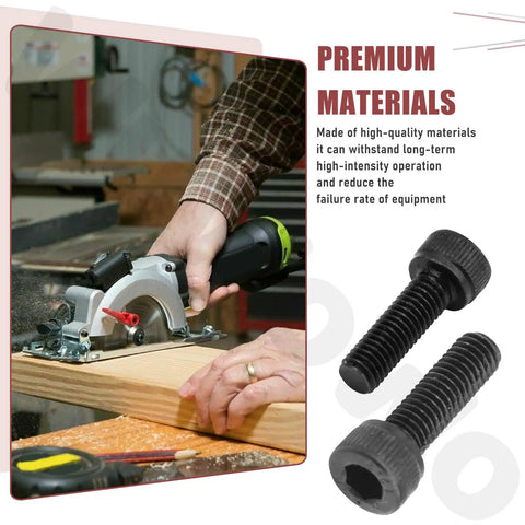 Using a compact saw with Flange Lock Blade Bolt Kit With Outer And Inner Flanges For Worx Four And A Half Inch Compact Saws WX439L WX531L RK3441K Includes Wrench Locking Screws And Washers Set in workshop