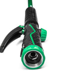 Close-up of 36 Inch Front Trigger Watering Wand Hose Nozzle With Carbon Fiber Texture And Non Slip Grip, Long Reach Garden Hose Sprayer