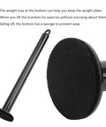 Heavy-Duty Barbell Loading Pin For DIY Gym 250 Lb Capacity with sponge base tray visible close-up