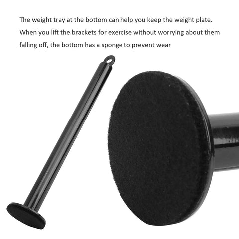 Heavy-Duty Barbell Loading Pin For DIY Gym 250 Lb Capacity with sponge base tray visible close-up