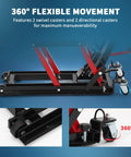 Beefy Hydraulic Motorcycle Lift Jack With 1500 Lb Capacity For Dirt Bikes And ATVs, featuring 360 degree swivel casters