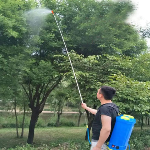 Using 2.6m Stainless Steel Spray Extension Pole For Garden Sprayers Telescoping Portable Sprayer Wand For Lawns And Yards