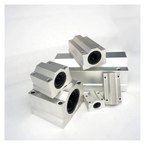 Linear Bearing Slider SCS8LUU 8mm Length For CNC Parts And 3D Printer Parts Dope Smooth Precision Machine Tools ABEC1 Bearing Steel For High Precision Industrial Electronics Packaging Medical Textile Equipment, silver linear bearing blocks