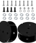 2 Inch Airbag Lift Spacers For Lifted Trucks Straight Bolt On Air Spring Setup To Level Your Rig with bolts and washers.