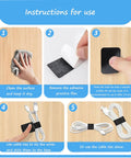 Instructions for Under Desk Cable Management Kit With 20 Pairs Adjustable Hook And Loop Ties And 100 Pack 6 Inch Zip Ties