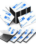 Double Sided Adhesive Pads Heavy Duty 3mm Foam Tape 48 Pcs Pre Cut Waterproof Mounting Tape stack with exposed adhesive layer
