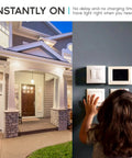Child switching on an outdoor light with Bright A21 LED Bulbs 150 Watt Equivalent Pack, 2550 Lumens, 4000K Cool White, Dimmable 22W, Energy Star